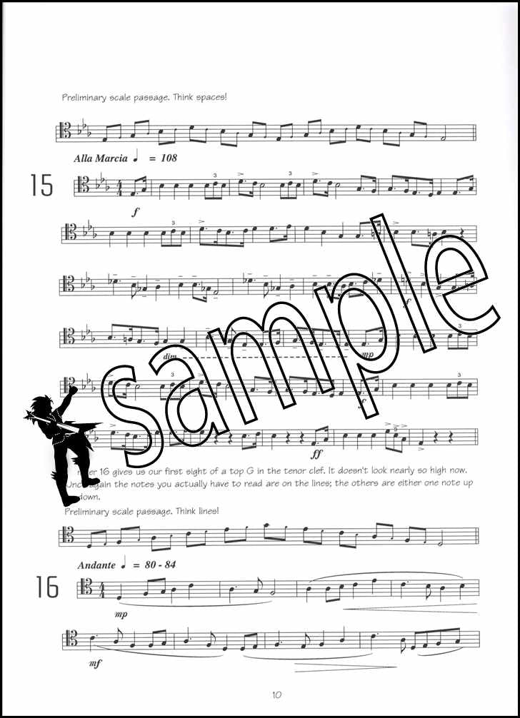 3rd sample page from Unlocking the Tenor Clef