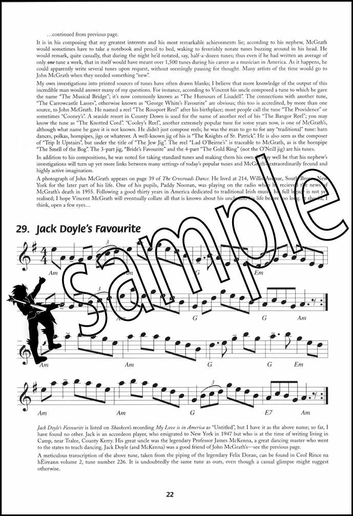 2nd sample page from Shaskeen The Crossroads Dance