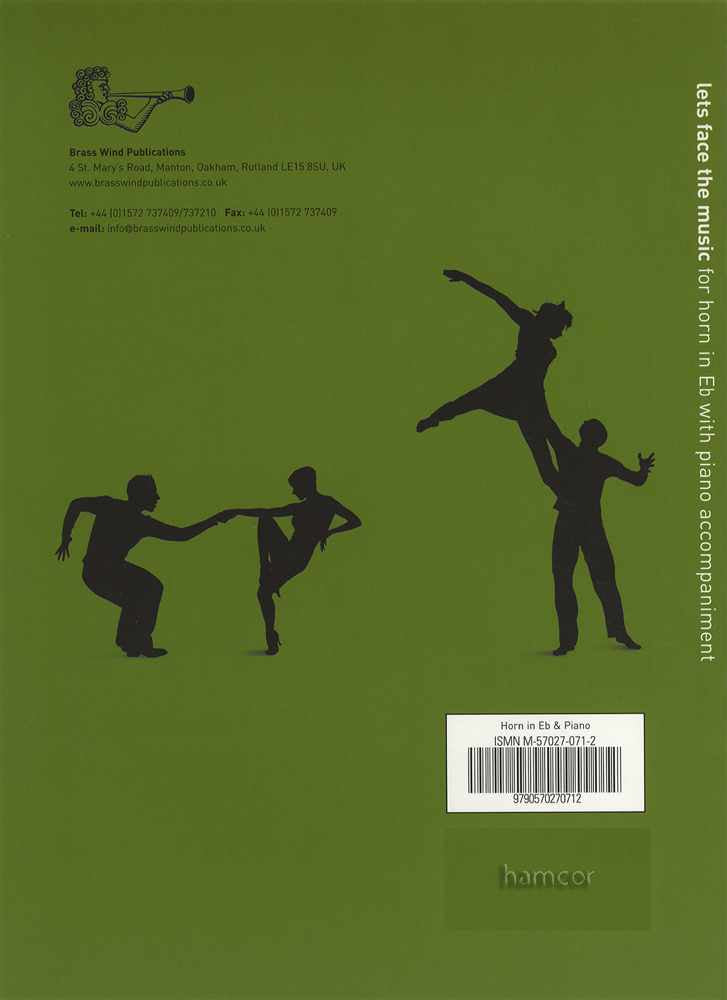 back cover of Lets Face the Music for Eb Horn