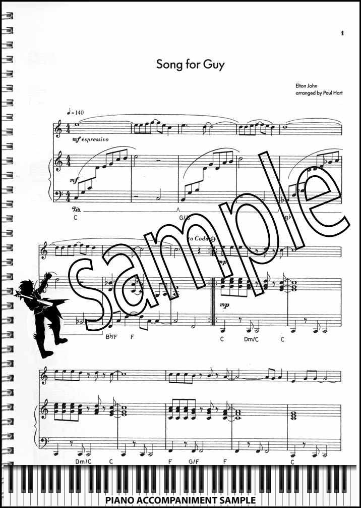 piano accompaniment sample page from All Jazzed Up for Flute Book/CD