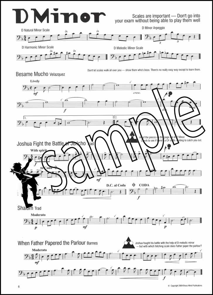 2nd sample page from Easy Winners for Trombone Lower Grade Scales