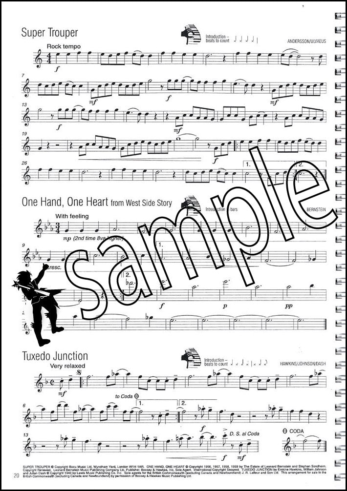 3rd sample page from Easy Winners for Flute Book Only
