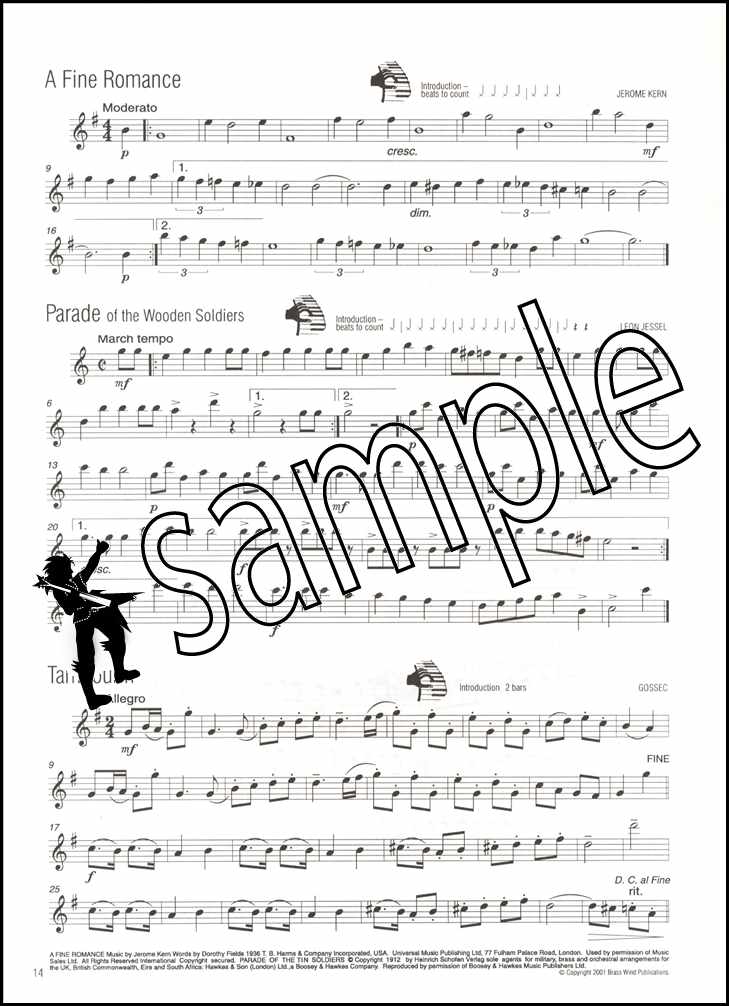 3rd sample page from Easy Winners for Flute Book/CD