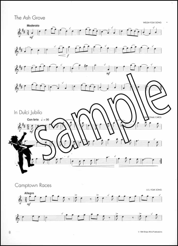 2nd sample page from Winners Galore for Flute