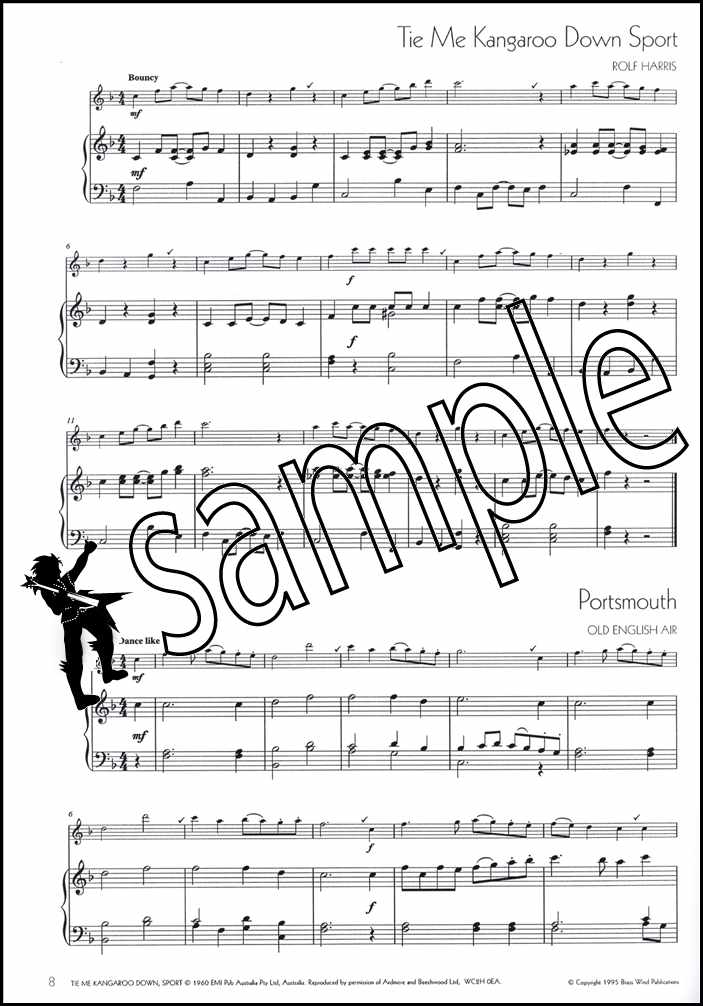2nd sample page from Winners Galore Piano Accompaniment for Flute