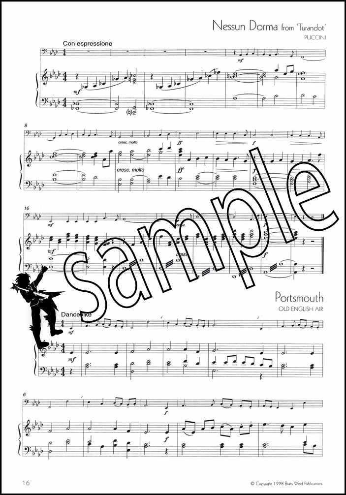 back cover of Winners Galore Piano Accompaniment for Tuba / Eb Bass