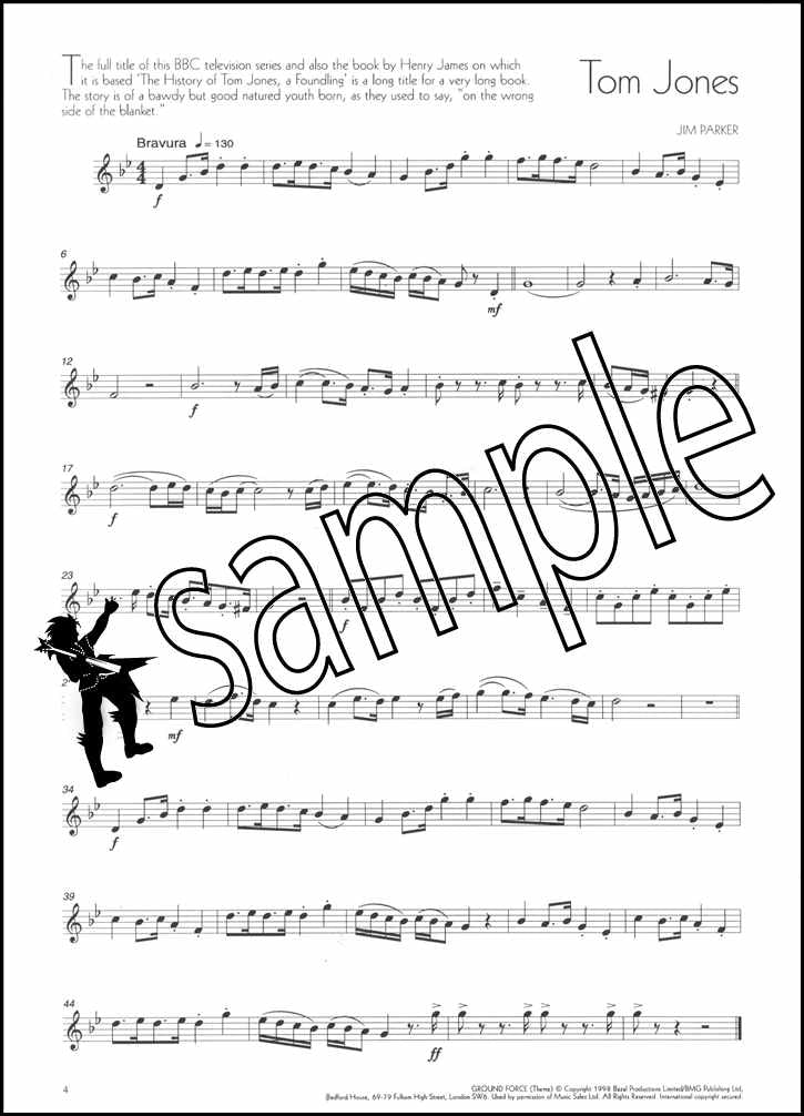 2nd sample page from The Music of Jim Parker for Trumpet
