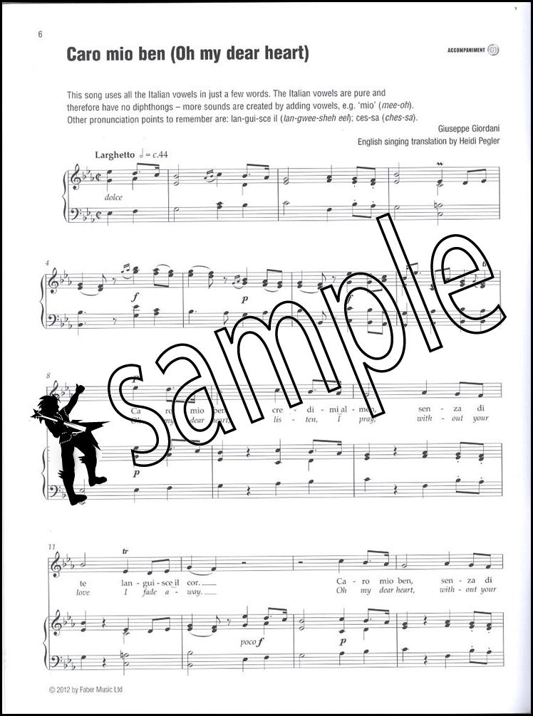 1st sample page from The Best of Grades 4-5 Singing High Voice Book/Audio by Heidi Pegler