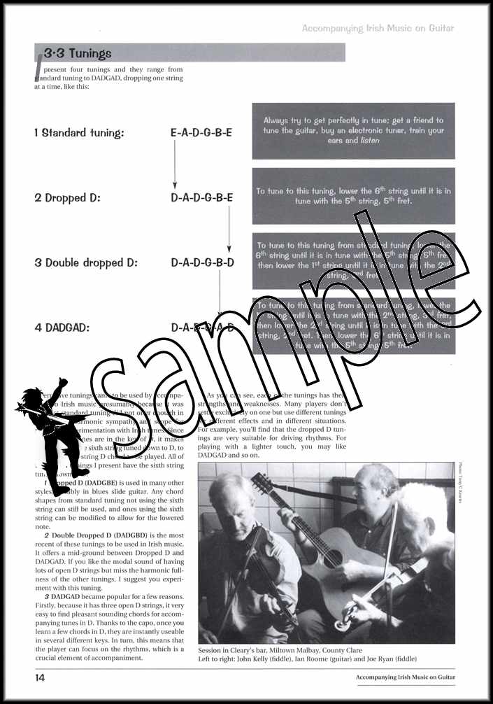 1st sample page from Accompanying Irish Music on Guitar Book/CD