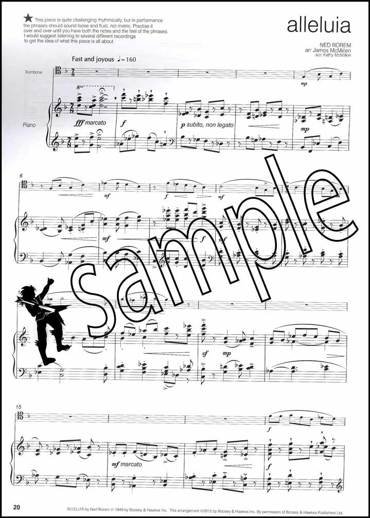 3rd sample page from Across the Pond 2 for Trombone Bass Clef Book Only by Jim McMillen