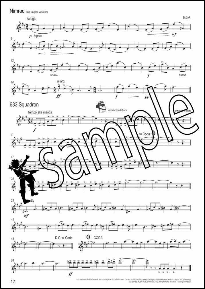 2nd sample page from Won Up for Saxophone