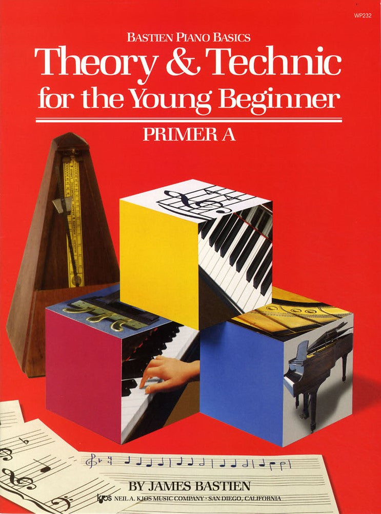 front cover of Bastien Piano Basics Theory & Technique for the Young Beginner Primer A