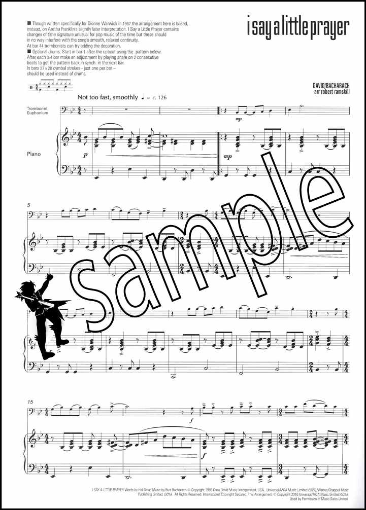 3rd sample page from I Feel Good for Trombone/Euphonium Bass Clef by Robert Ramskill