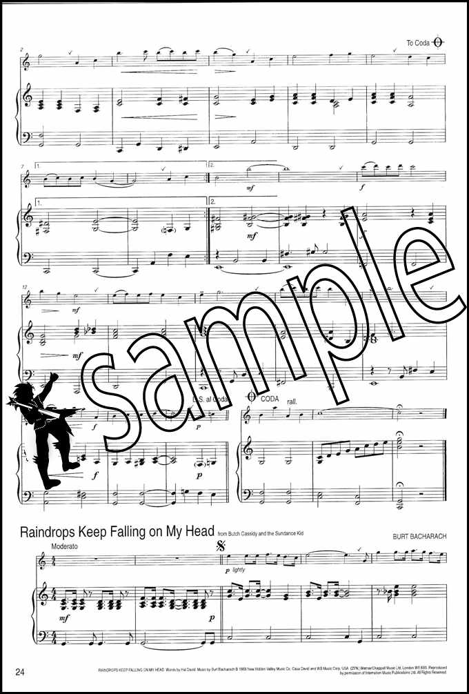 3rd sample page from Winner Scores All Piano Accompaniment for Treble Recorder