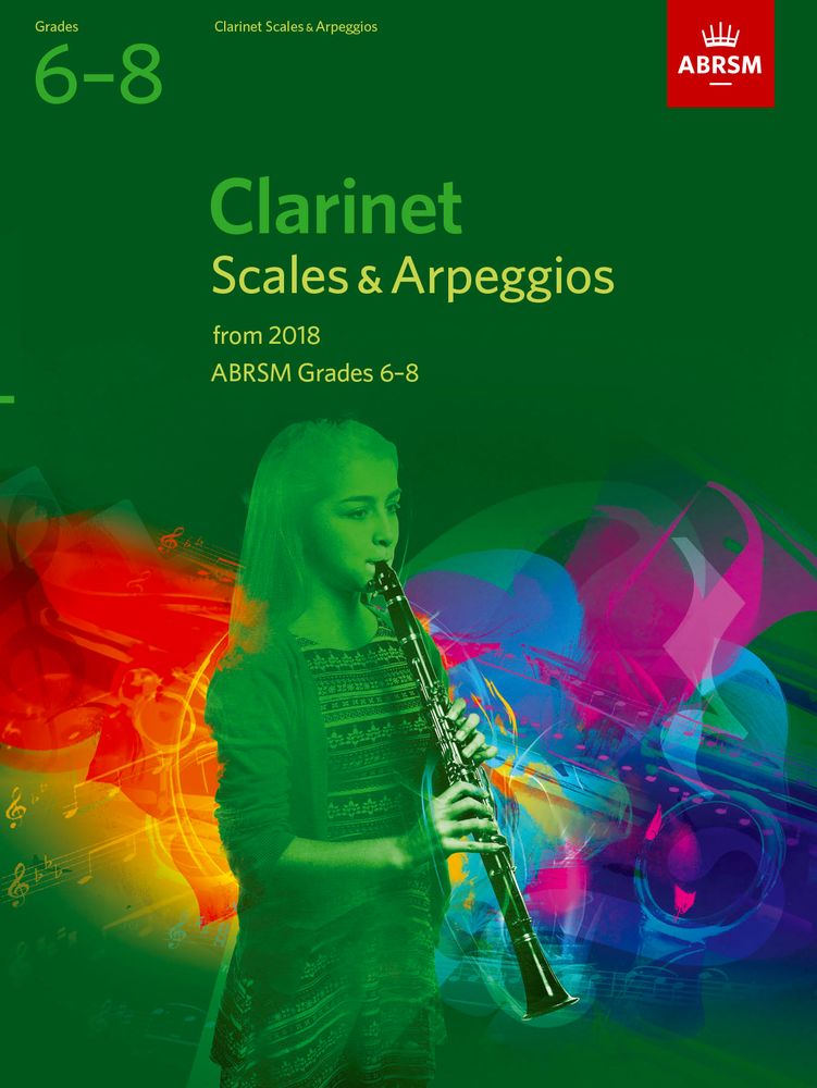 front cover of ABRSM Clarinet Scales & Arpeggios Grades 6-8