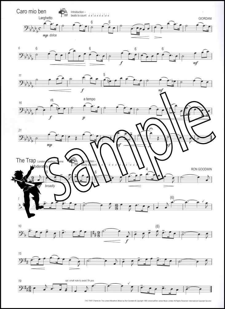 1st sample page from Winning Matrix for Trombone Bass Clef Book Only