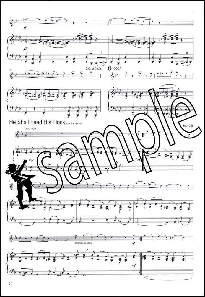 2nd sample page from Winner Scores All Piano Accompaniment for Alto Saxophone