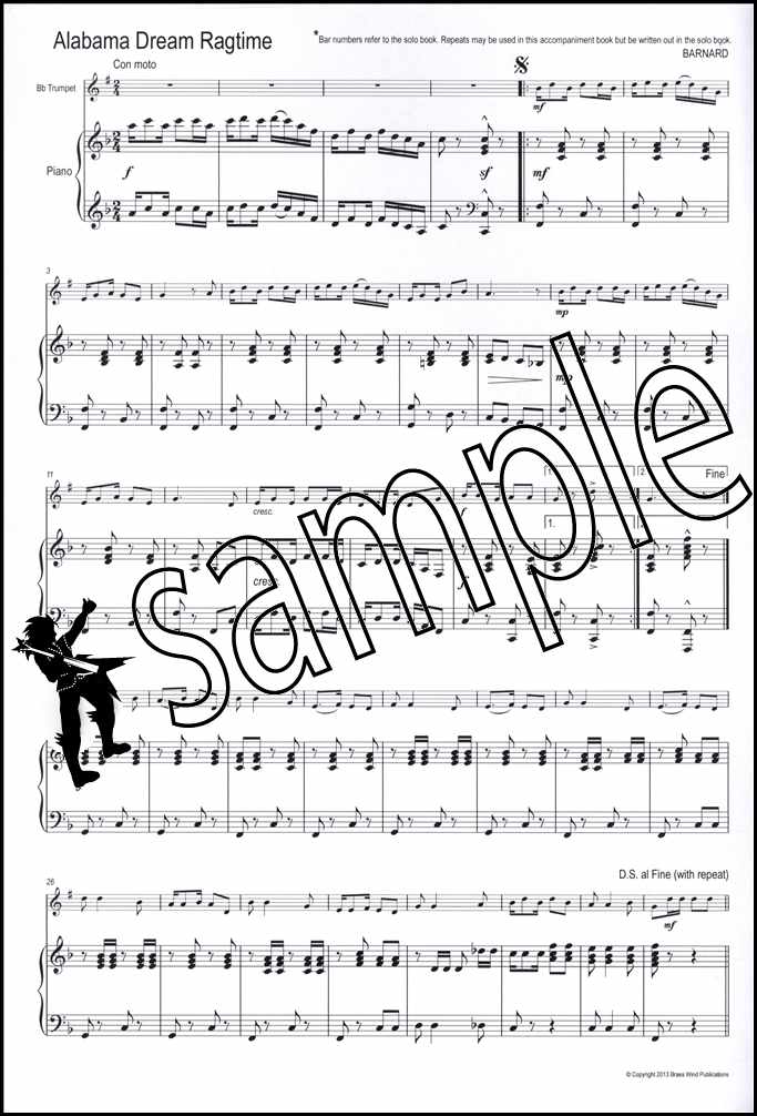 1st sample page from Winning Matrix Piano Accompaniment for Trumpet