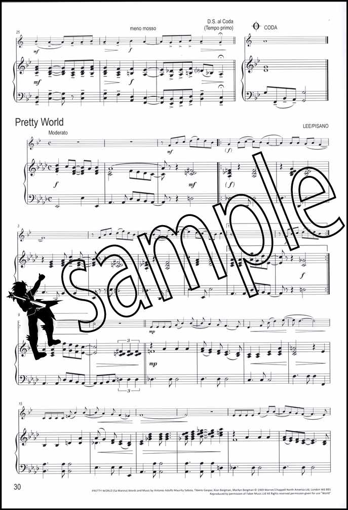 3rd sample page from Winning Matrix Piano Accompaniment for Trumpet