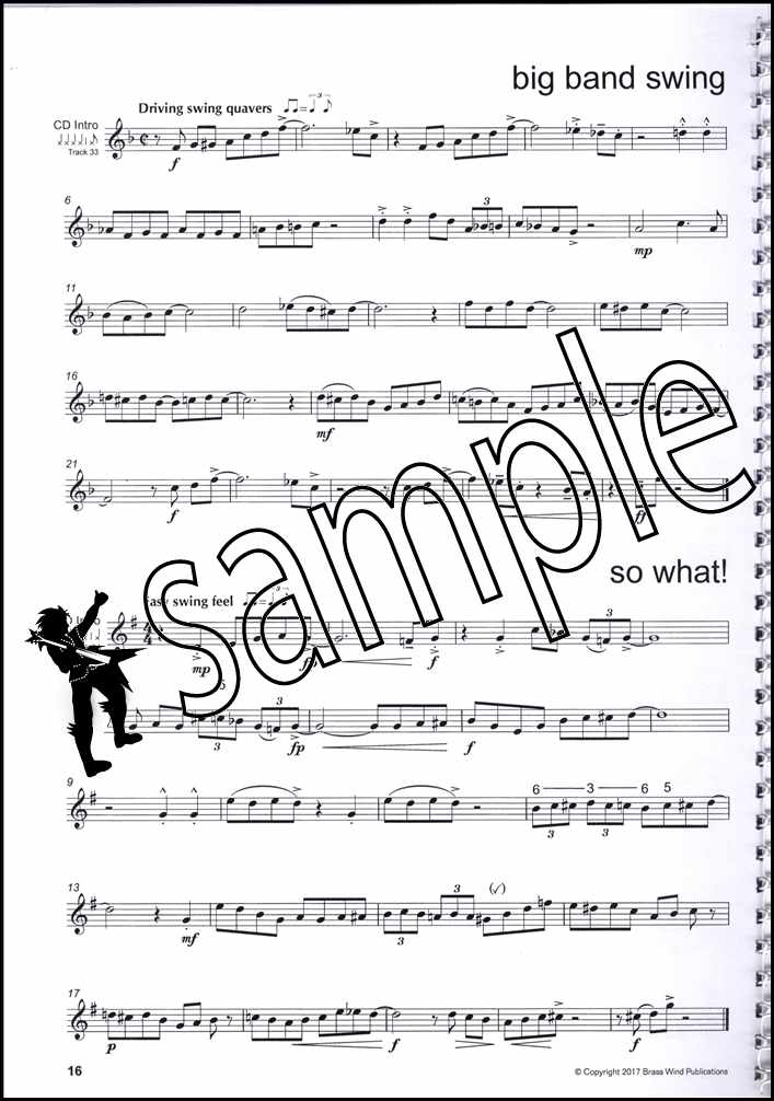 3rd sample page from Smooth Groove for Trombone Treble Clef Book/CD by Don Blakeson