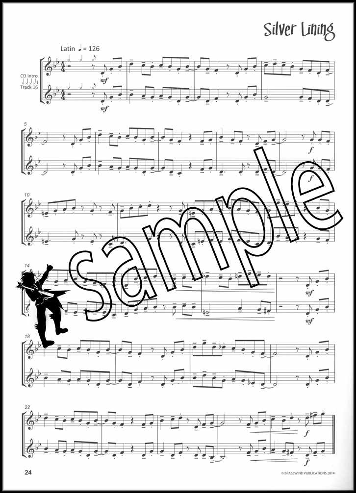 3rd sample page from JazzFX Solos for Horn in F Book/CD by Dave Gale