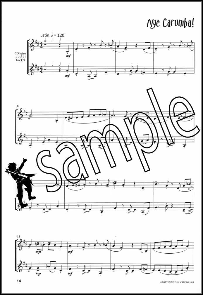 2nd sample page from JazzFX Solos for Tuba / Eb Bass Treble Clef Book/CD by Dave Gale