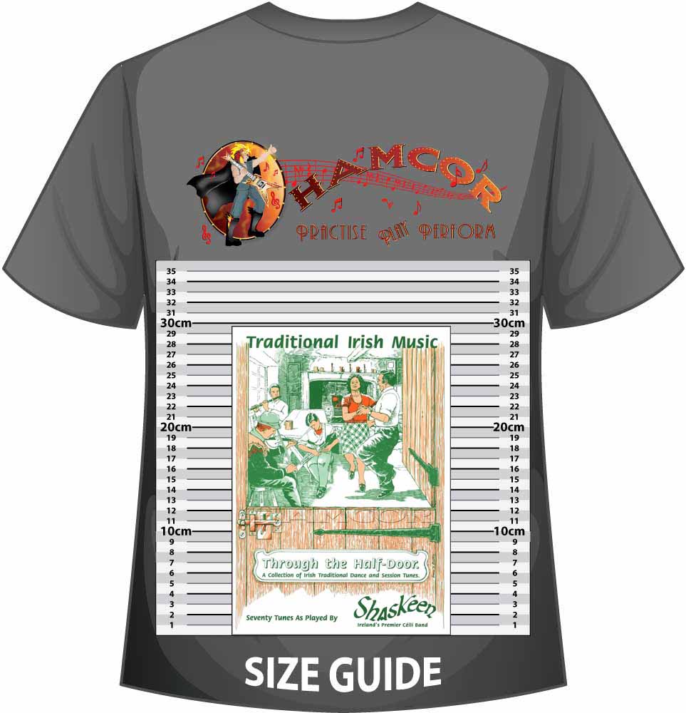 front cover of Shaskeen Through the Half-Door on a size guide