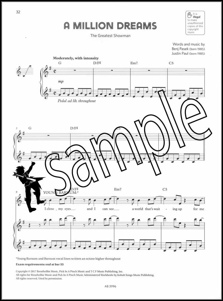 2nd sample page from The ABRSM Singing for Musical Theatre Songbook Grade 3