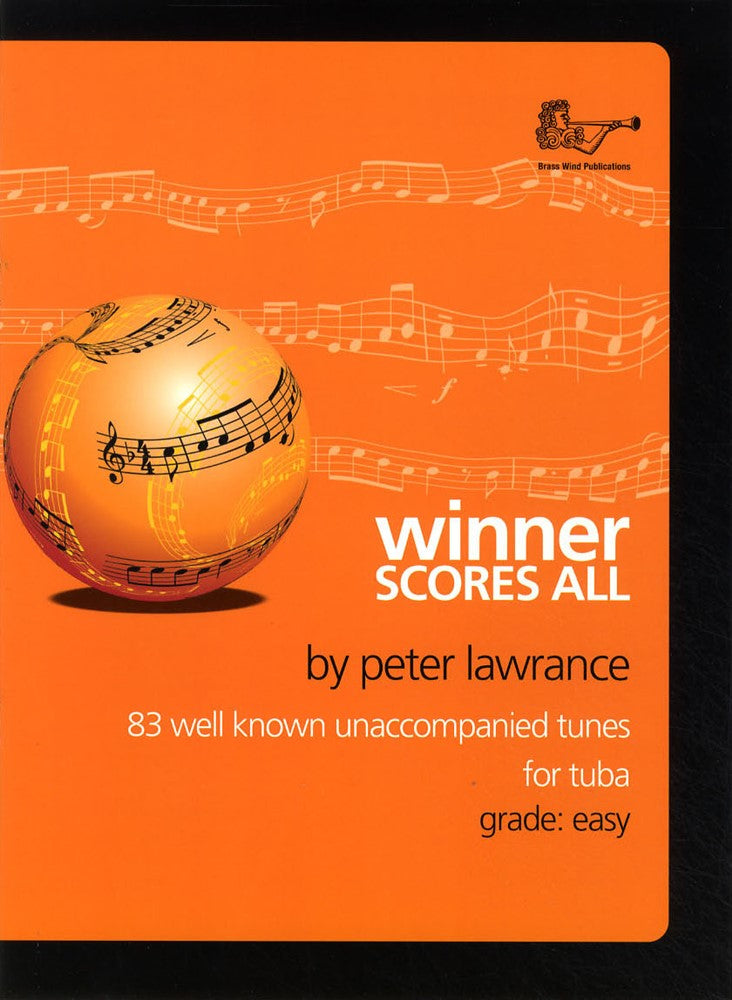 front cover of Winner Scores All for Tuba Bass Clef Book Only