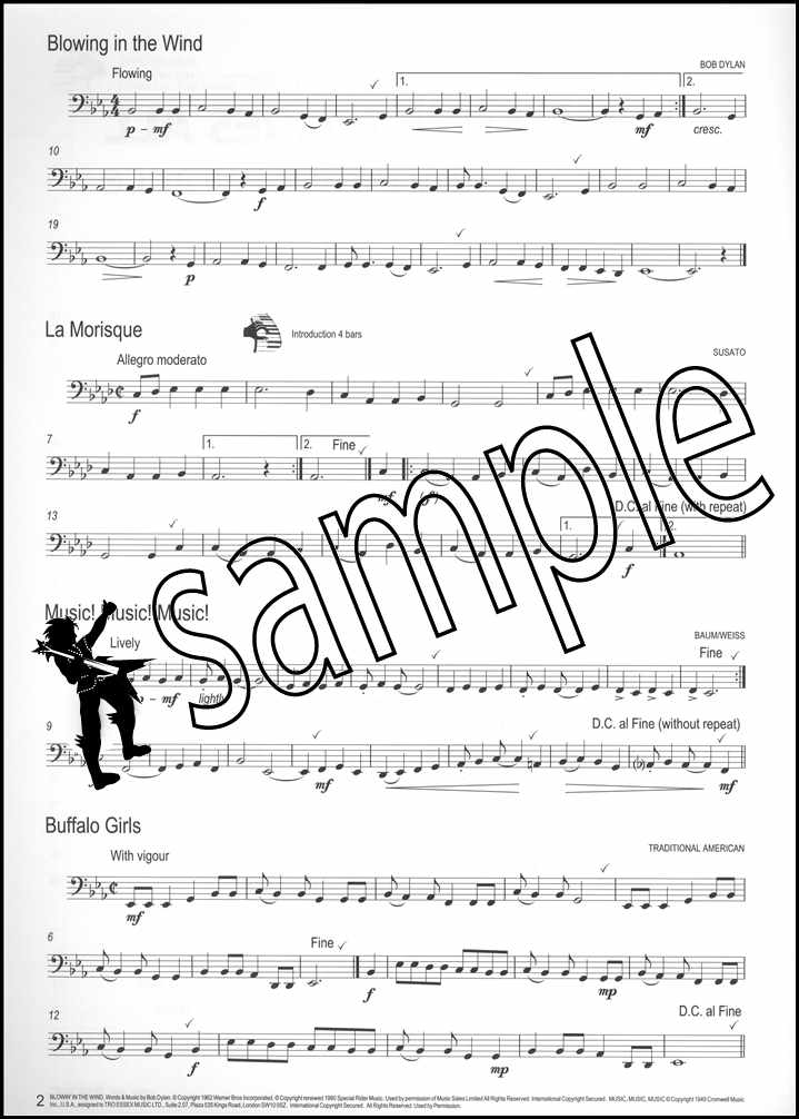 1st sample page from Winner Scores All for Tuba Bass Clef Book Only