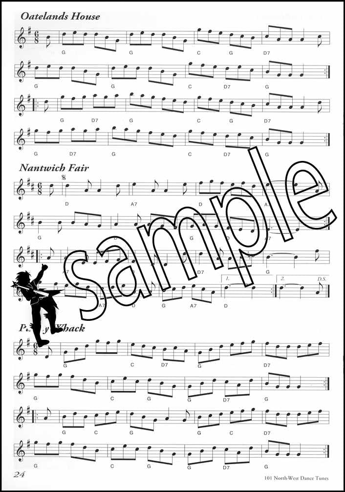 2nd sample page from 101 North-West Dance Tunes