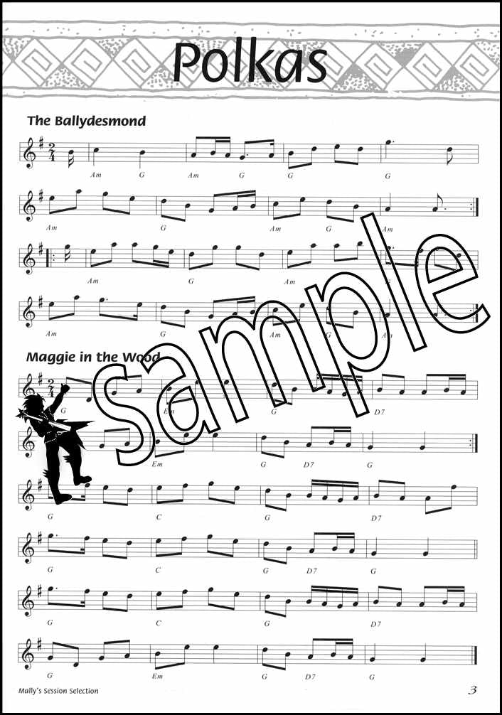 1st sample page from Mally's Session Selection