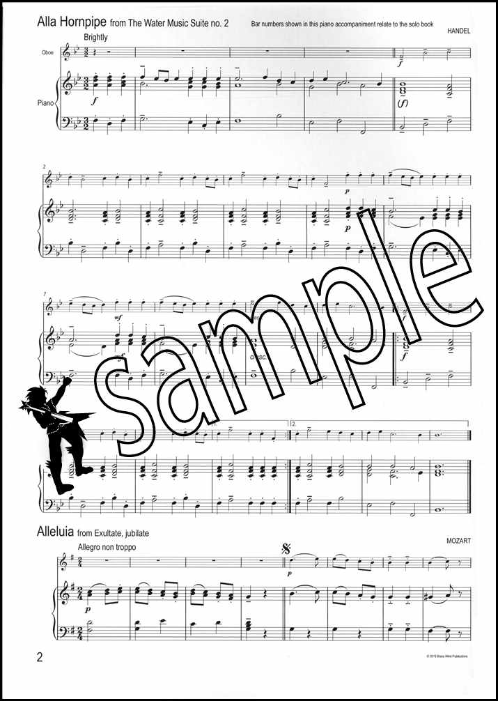 1st sample page from Easy Winners Piano Accompaniment for Oboe