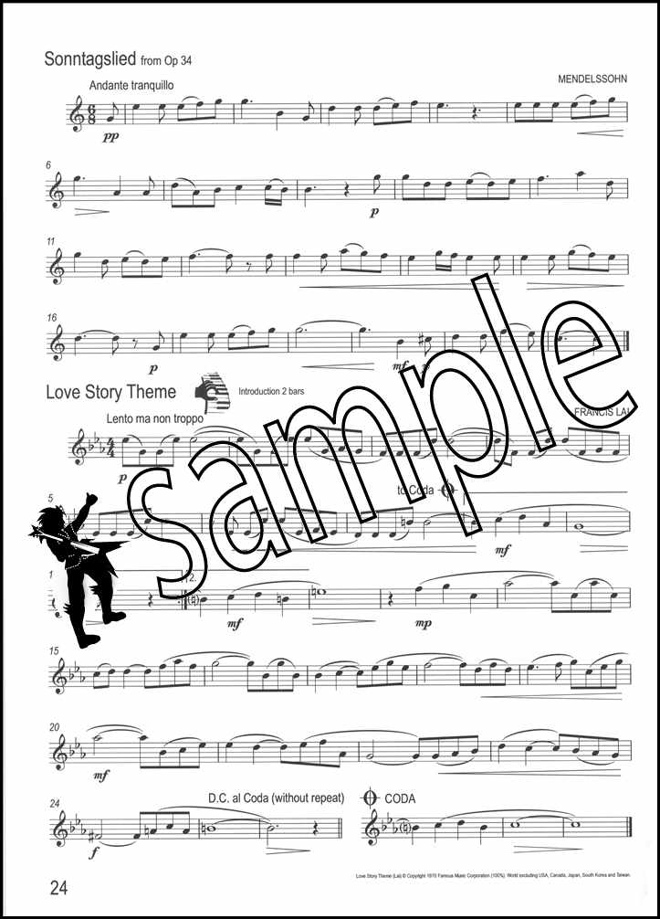 3rd sample page from Easy Winners for Oboe Book Only