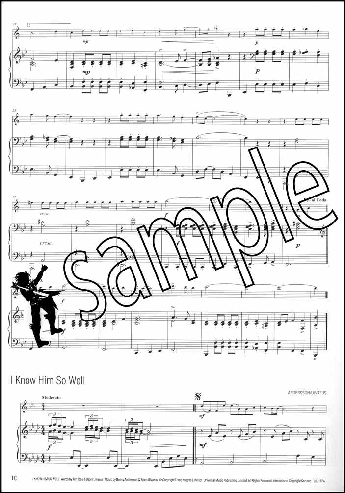 2nd sample page from Easy Winners Piano Accompaniment for Tenor Saxophone