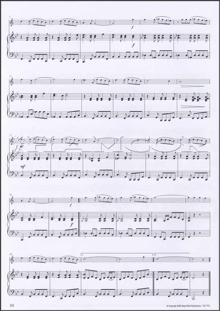 back cover of Easy Winners Piano Accompaniment for Tenor Saxophone