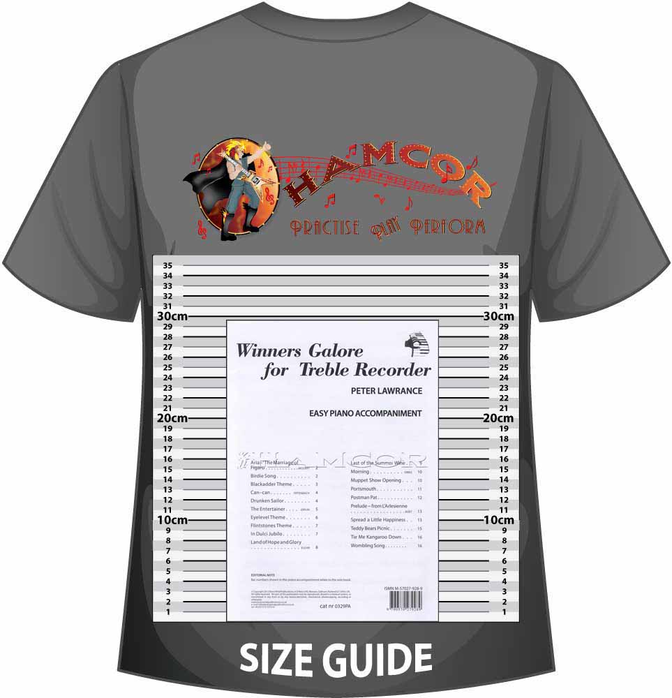 front cover of Winners Galore Piano Accompaniment for Treble Recorder on a size guide