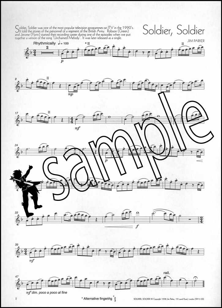 1st sample page from The Music of Jim Parker for Treble Recorder