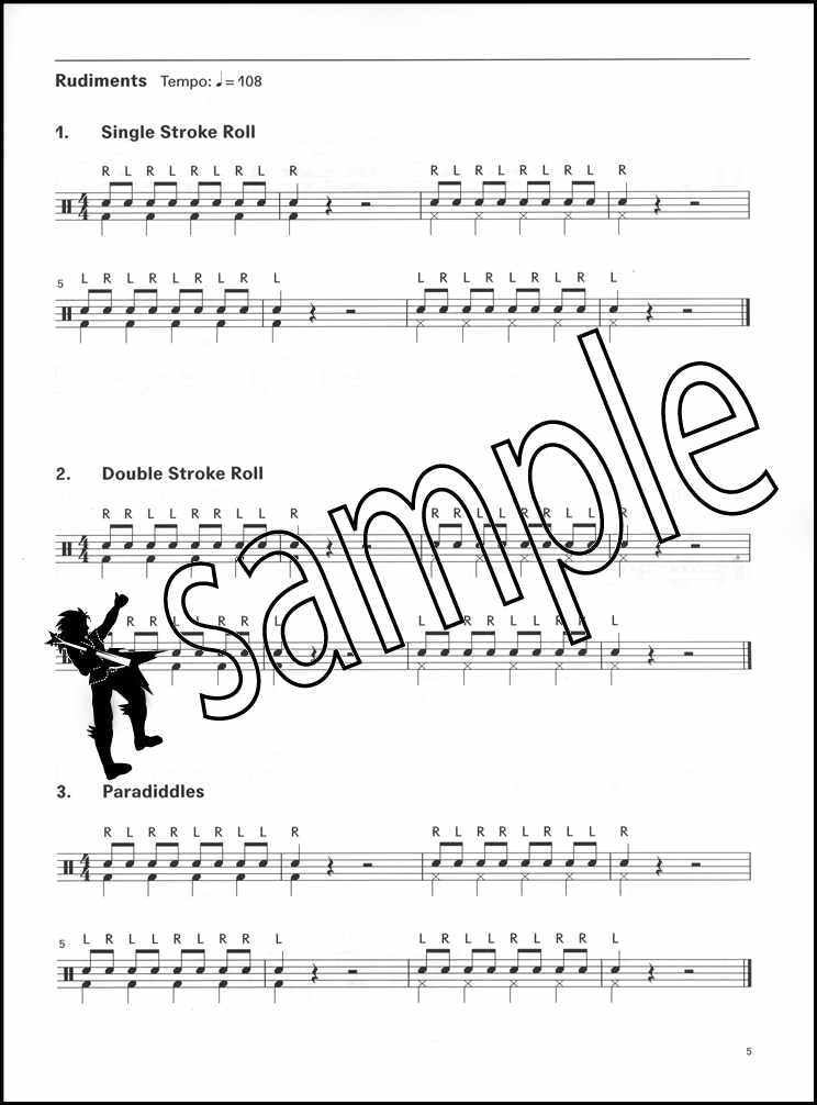 1st sample page from London College of Music Drum Kit Handbook Grade 3 from 2022