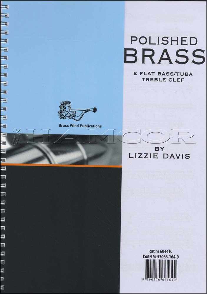front cover of Polished Brass Studies E Flat Bass/Tuba Treble Clef by Lizzie Davis
