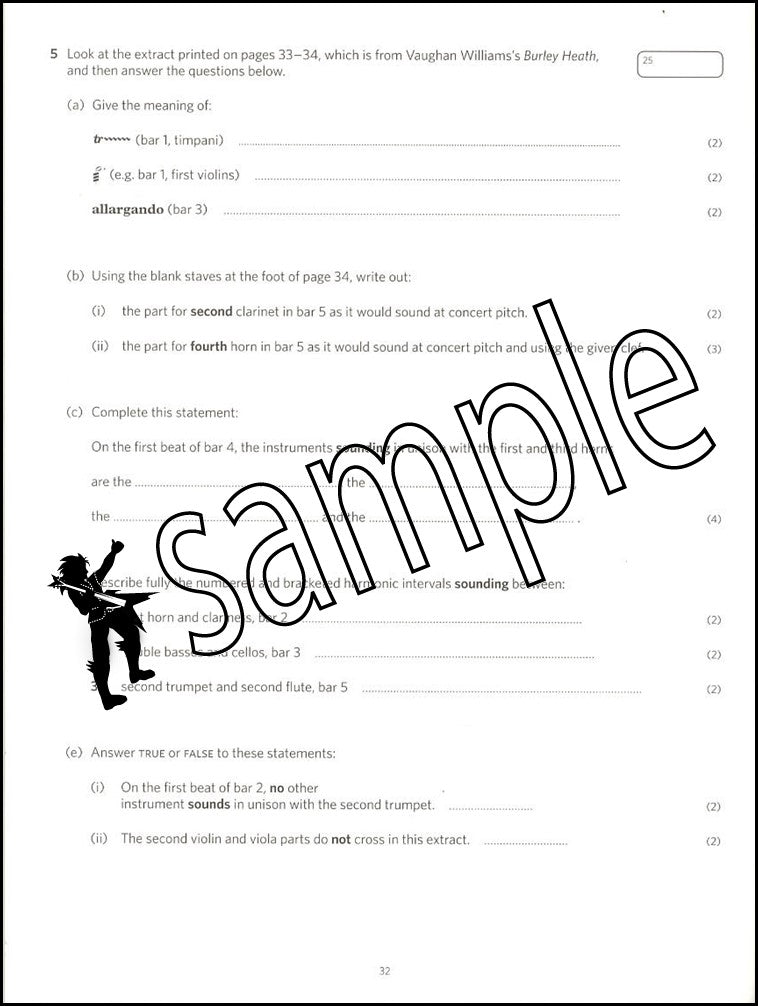 3rd sample page from ABRSM Music Theory Practice Papers 2023 Grade 7