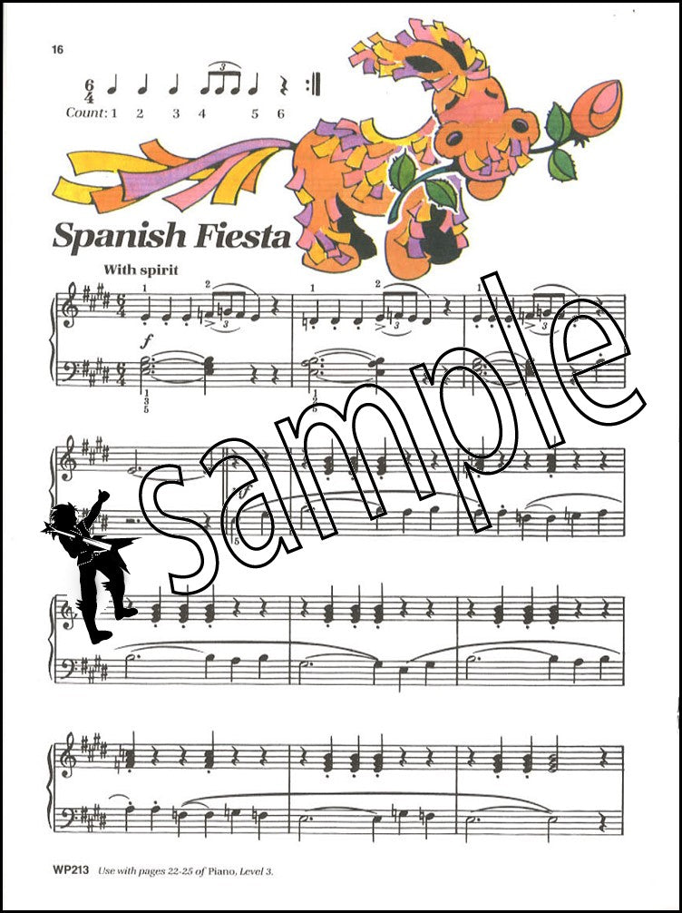 2nd sample page from Bastien Piano Basics Performance Level 3