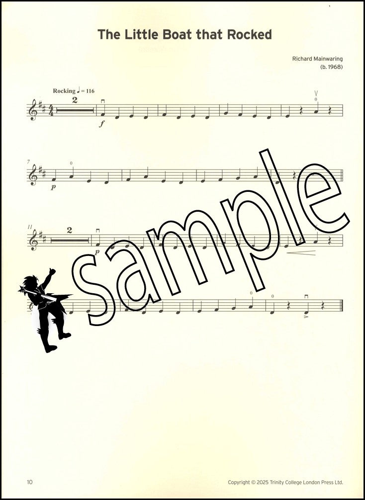 2nd sample page from Trinity College London Violin Exam Pieces Initial from 2025