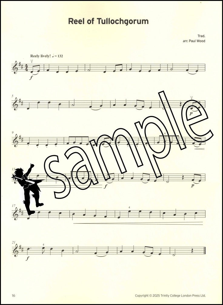 3rd sample page from Trinity College London Violin Exam Pieces Grade 1 from 2025
