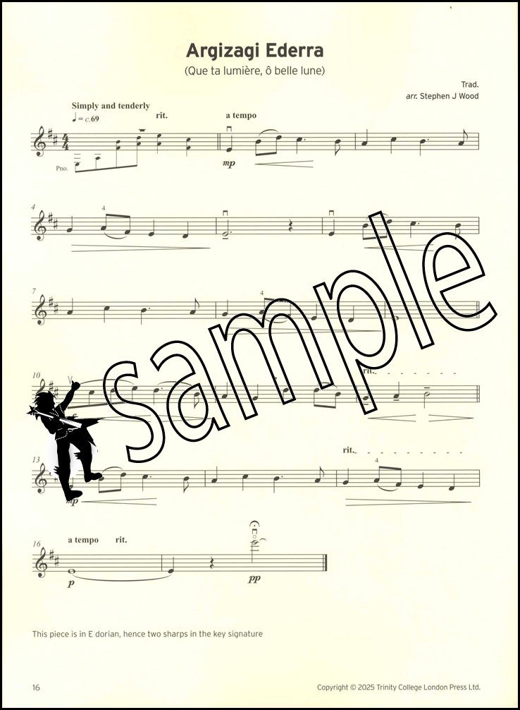 3rd sample page from Trinity College London Violin Exam Pieces Grade 2 from 2025