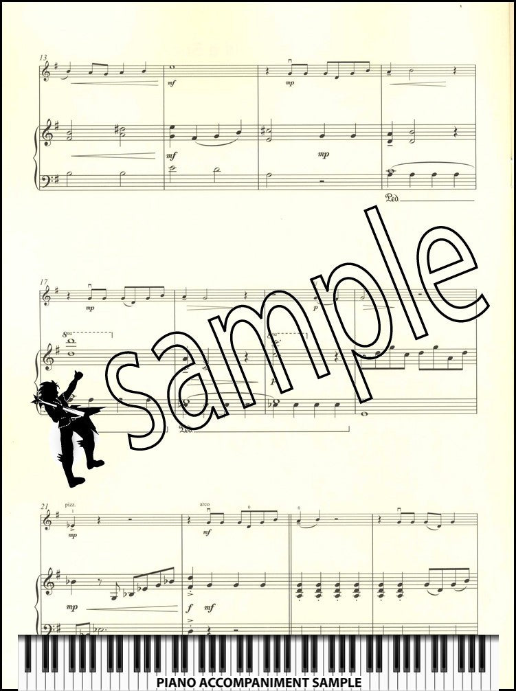 piano accompaniment sample page from Trinity College London Violin Exam Pieces Grade 2 from 2025