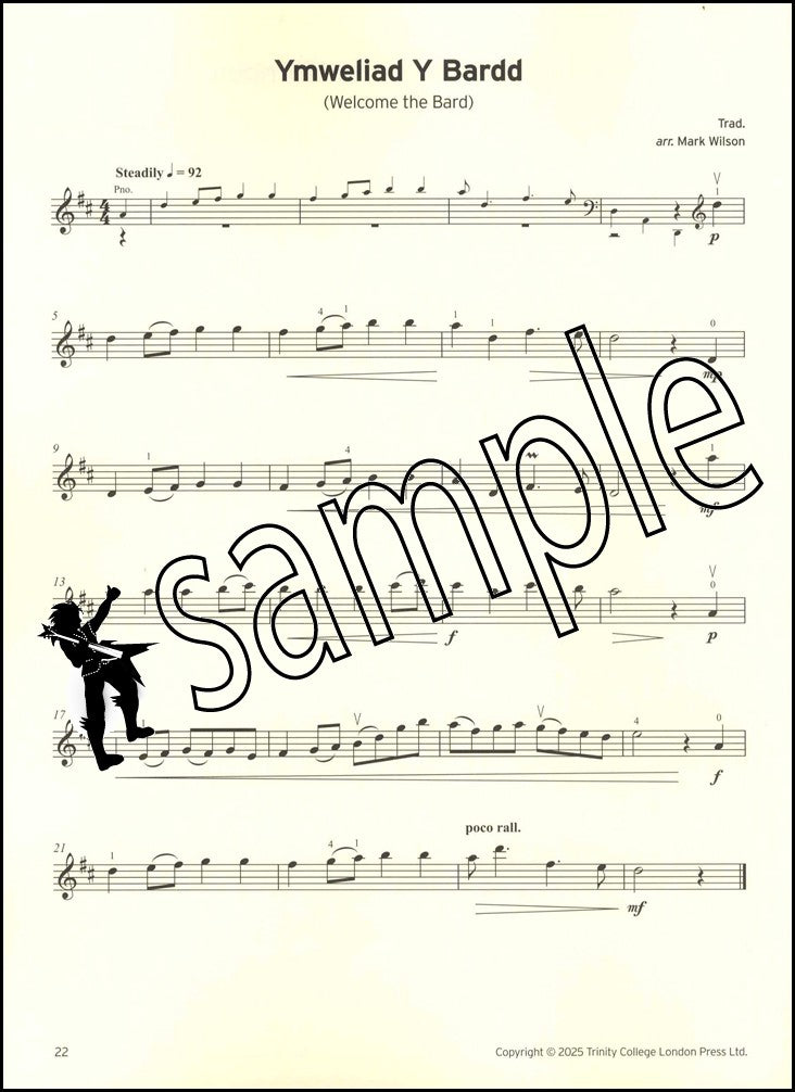 3rd sample page from Trinity College London Violin Exam Pieces Grade 3 from 2025