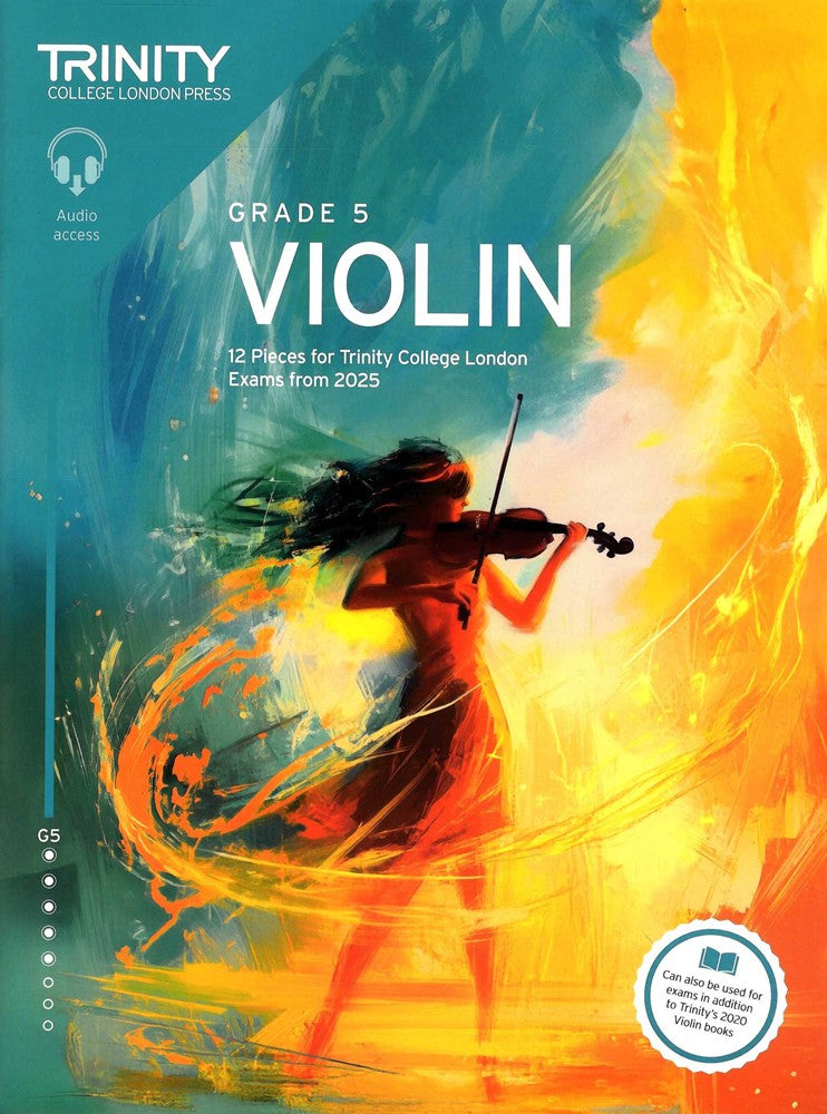 front cover of Trinity College London Violin Exam Pieces Grade 5 from 2025