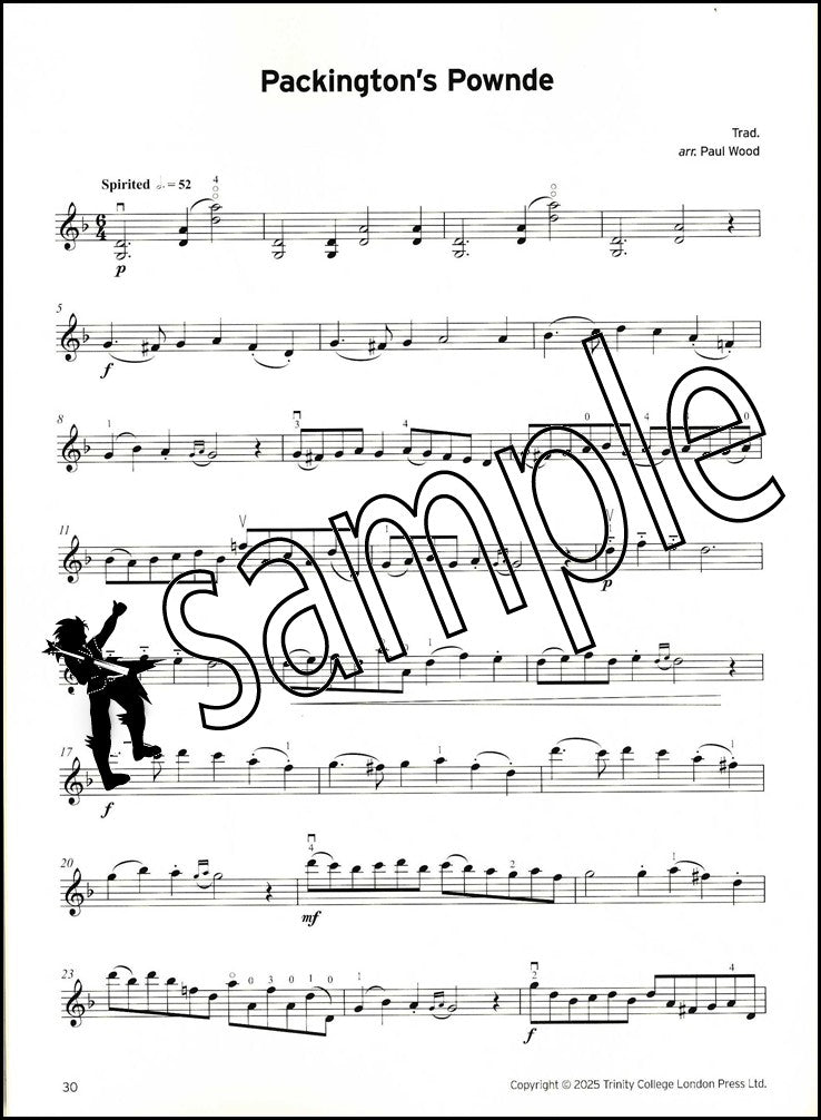 3rd sample page from Trinity College London Violin Exam Pieces Grade 5 from 2025