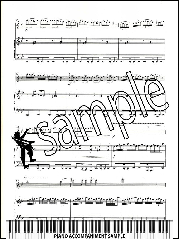 piano accompaniment sample page from Trinity College London Violin Exam Pieces Grade 7 from 2025